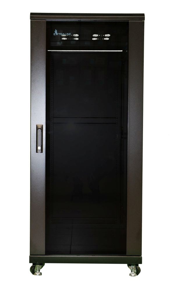 Extralink EX.11366 rack cabinet 27U Freestanding rack Black Extralink EX.11366 rack cabinet 27U Freestanding rack Black