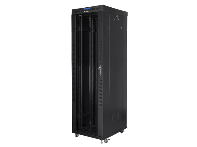 LANBERG FREE STANDING 19" RACK CABINET 42U 600x800 BLACK LANBERG FREE STANDING 19" RACK CABINET 42U 600x800 BLACK