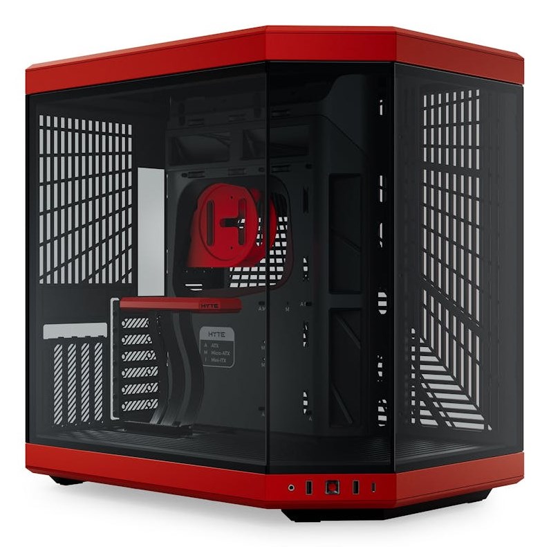HYTE Y70 Midi Tower Black, Red HYTE Y70 Midi Tower Black, Red