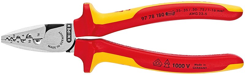 Knipex 97 78 180 cable crimper Combination tool Knipex 97 78 180 cable crimper Combination tool