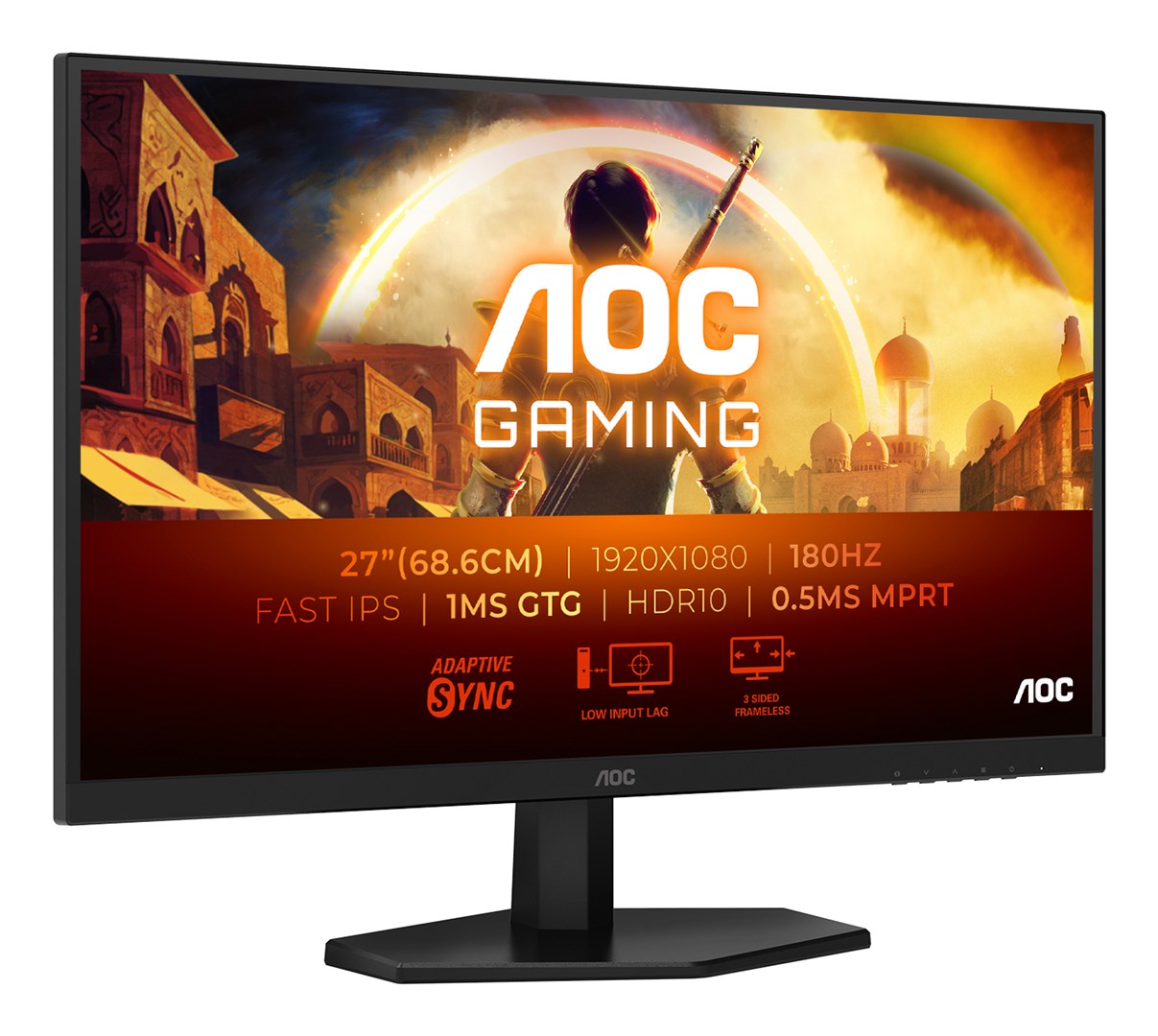 AOC G4 27G42E computer monitor 68.6 cm (27") 1920 x 1080 pixels Full HD LCD Black AOC G4 27G42E computer monitor 68.6 cm (27") 1920 x 1080 pixels Full HD LCD Black