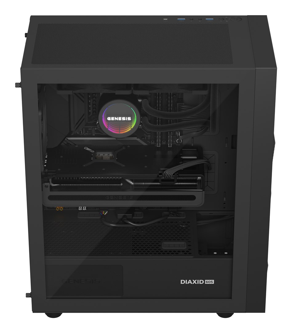 GENESIS NLG-2318 computer cooling system Computer case Liquid cooling kit Black GENESIS NLG-2318 computer cooling system Computer case Liquid cooling kit Black