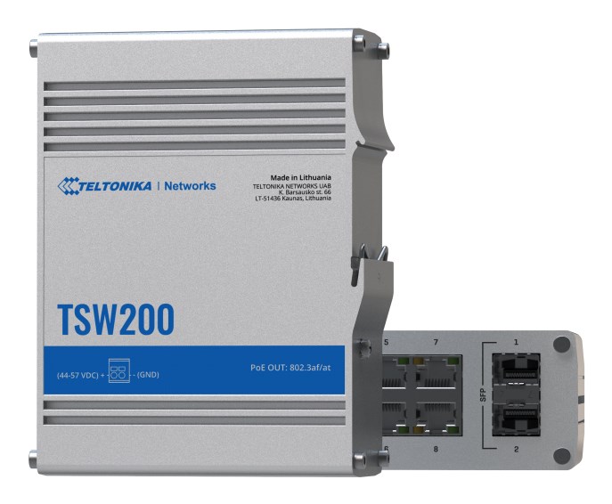 Teltonika TSW200 - switch - 8 porte - Teltonika TSW200 - switch - 8 porte -