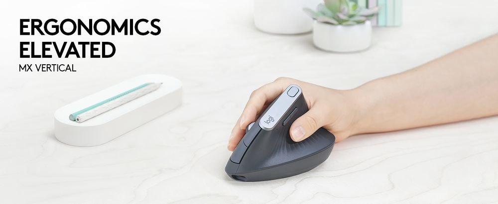 Logitech MX Vertical Advanced Ergonimic mouse RF Wireless+Bluetooth Optical 4000 DPI Right-hand Logitech MX Vertical Advanced Ergonimic mouse RF Wireless+Bluetooth Optical 4000 DPI Right-hand