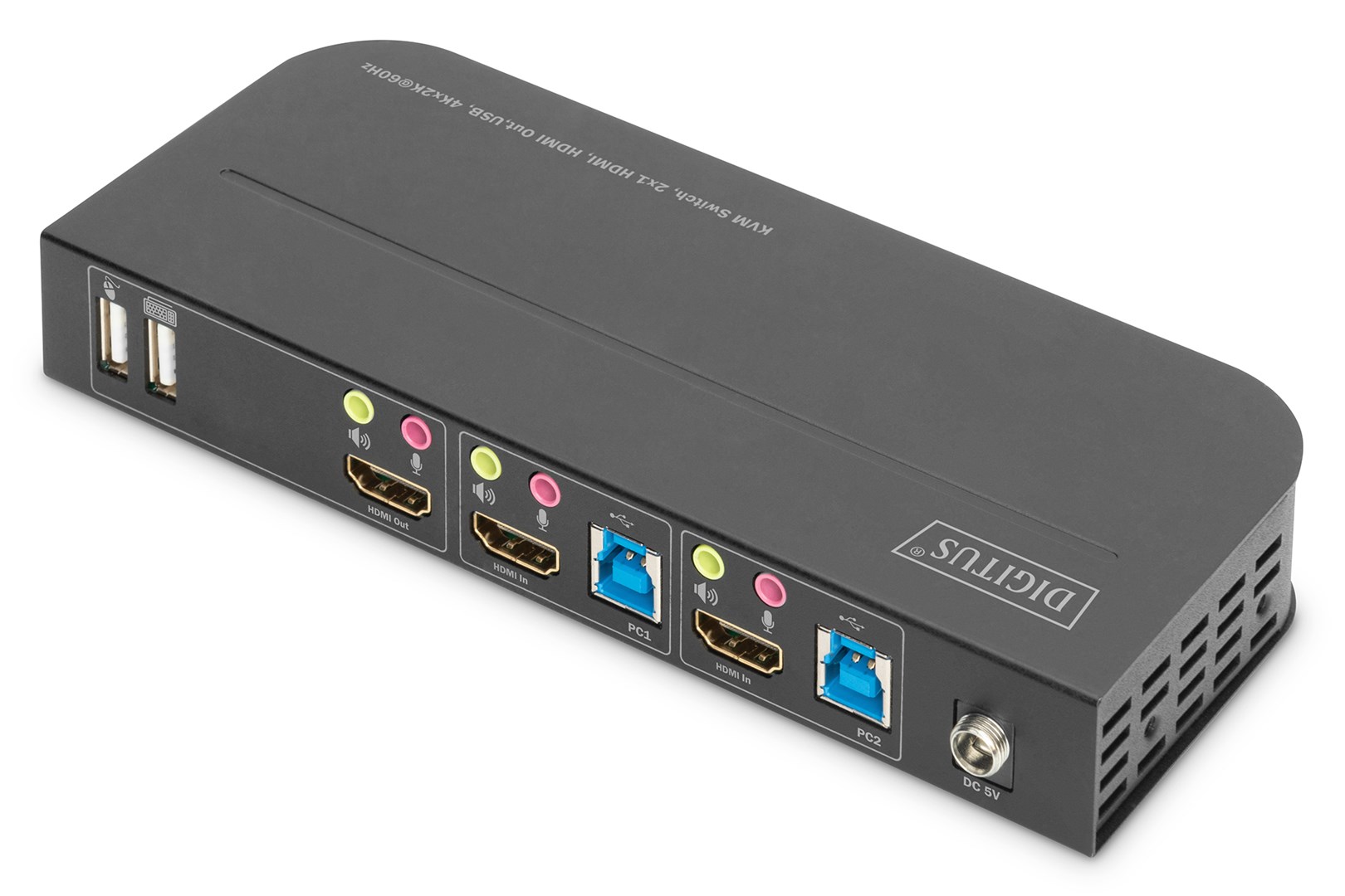 Digitus KVM Switch, 2x1 HDMI, HDMI Out,USB, 4Kx2K@60Hz Digitus KVM Switch, 2x1 HDMI, HDMI Out,USB, 4Kx2K@60Hz