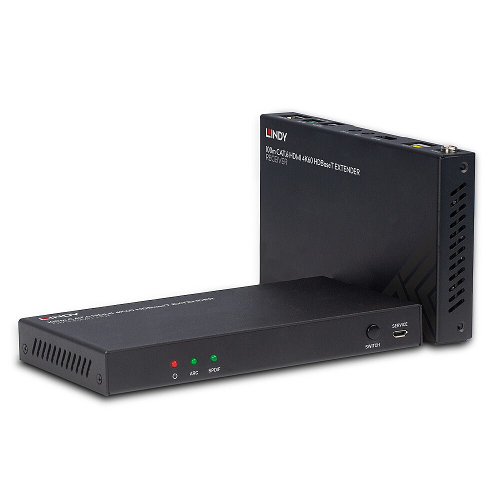 Lindy 100m Cat.6 HDMI 4K60, Audio, IR and RS-232 HDBaseT Extender Lindy 100m Cat.6 HDMI 4K60, Audio, IR and RS-232 HDBaseT Extender