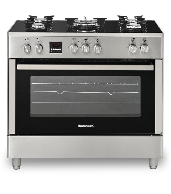 Gas-electric Cooker Ravanson KWGE-K90 Cheff Modern (silver) Gas-electric Cooker Ravanson KWGE-K90 Cheff Modern (silver)