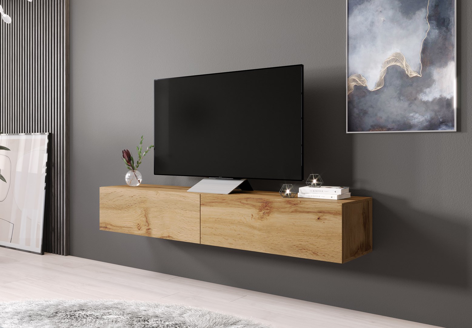 Cama TV Stand VIGO '180' 30/180/40 wotan oak Cama TV Stand VIGO '180' 30/180/40 wotan oak