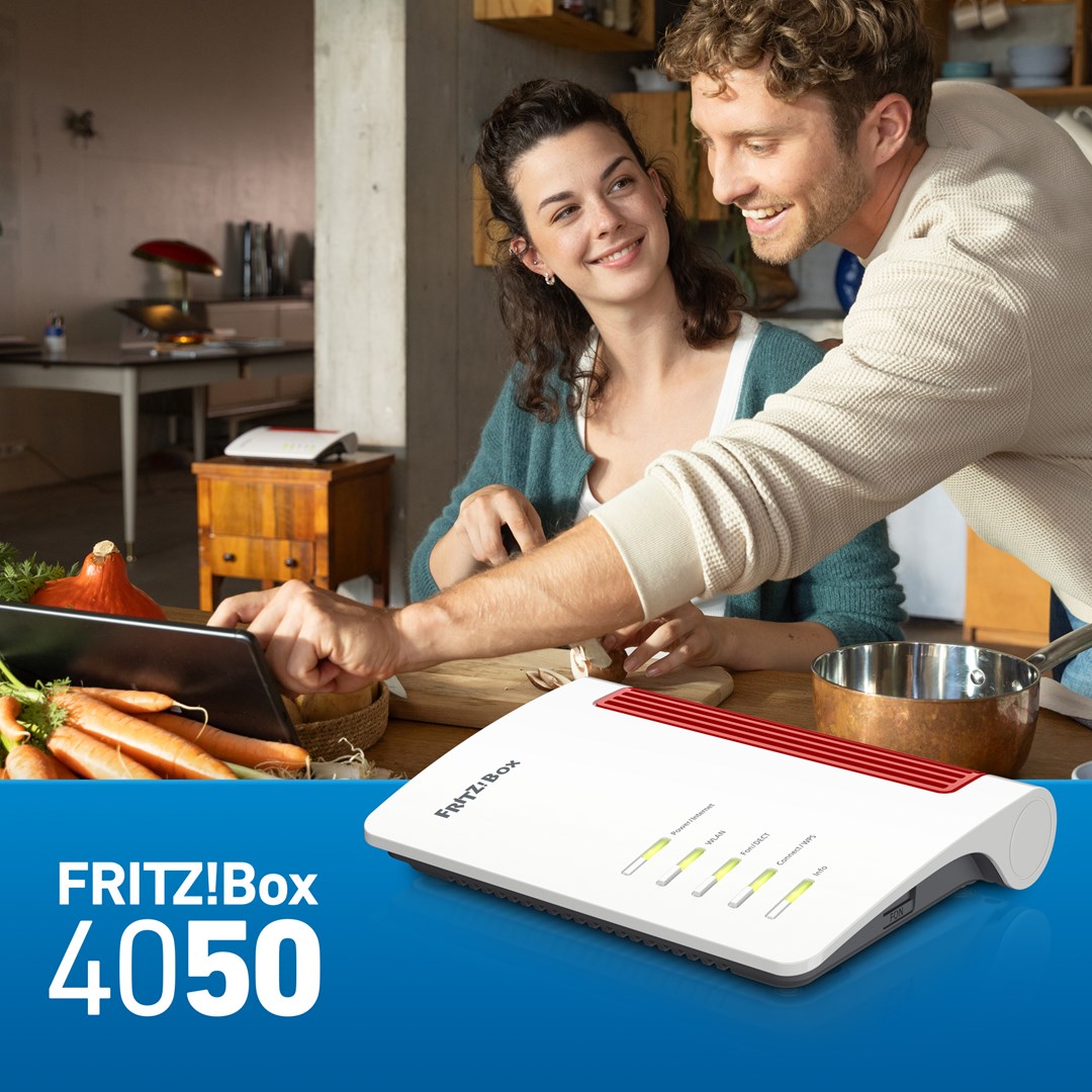 FRITZ!Box 4050 wireless router Gigabit Ethernet Dual-band (2.4 GHz / 5 GHz) Black, White FRITZ!Box 4050 wireless router Gigabit Ethernet Dual-band (2.4 GHz / 5 GHz) Black, White