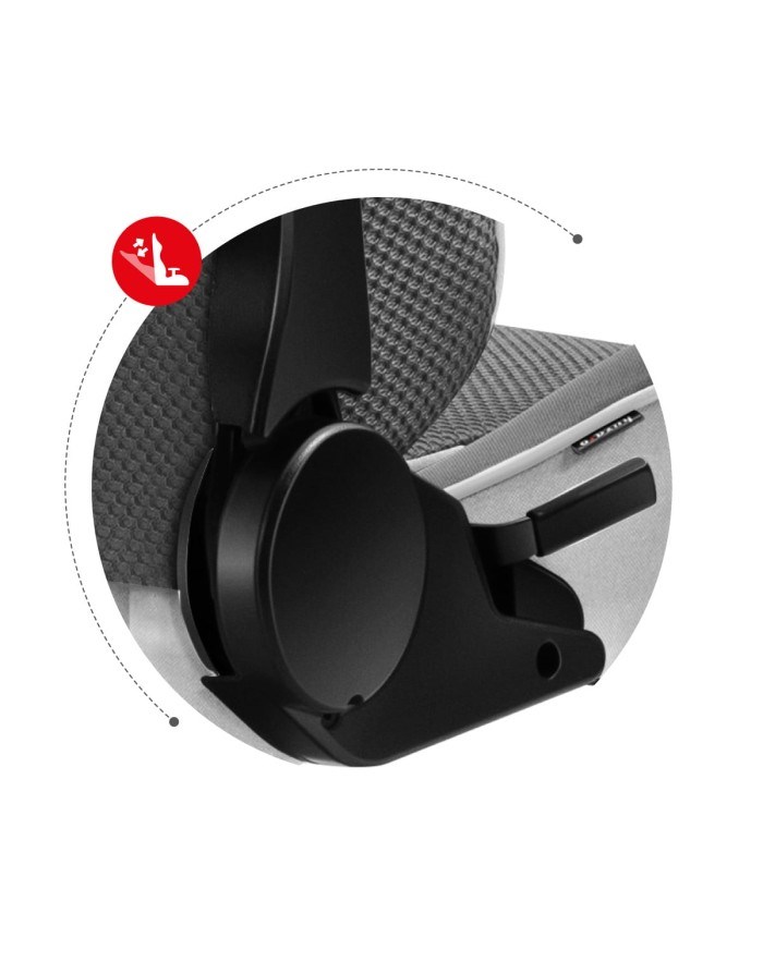 Huzaro Force 6.2 PC gaming chair Bucket (cradle) seat Grey, White Huzaro Force 6.2 PC gaming chair Bucket (cradle) seat Grey, White