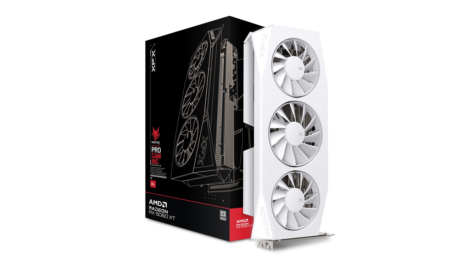 XFX Mercury Radeon RX 9060 XT OC Gaming Edition AMD 16 GB GDDR6 XFX Mercury Radeon RX 9060 XT OC Gaming Edition AMD 16 GB GDDR6
