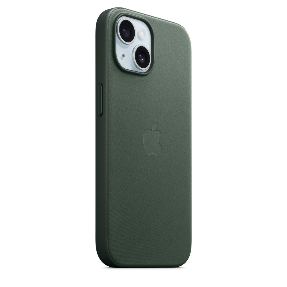Apple iPhone 15 FineWoven Case with MagSafe - Evergreen Apple iPhone 15 FineWoven Case with MagSafe - Evergreen