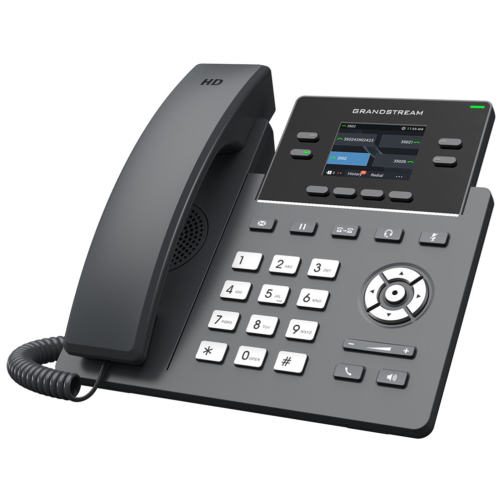 Grandstream Networks GRP2612G IP phone Black 4 lines LCD Grandstream Networks GRP2612G IP phone Black 4 lines LCD