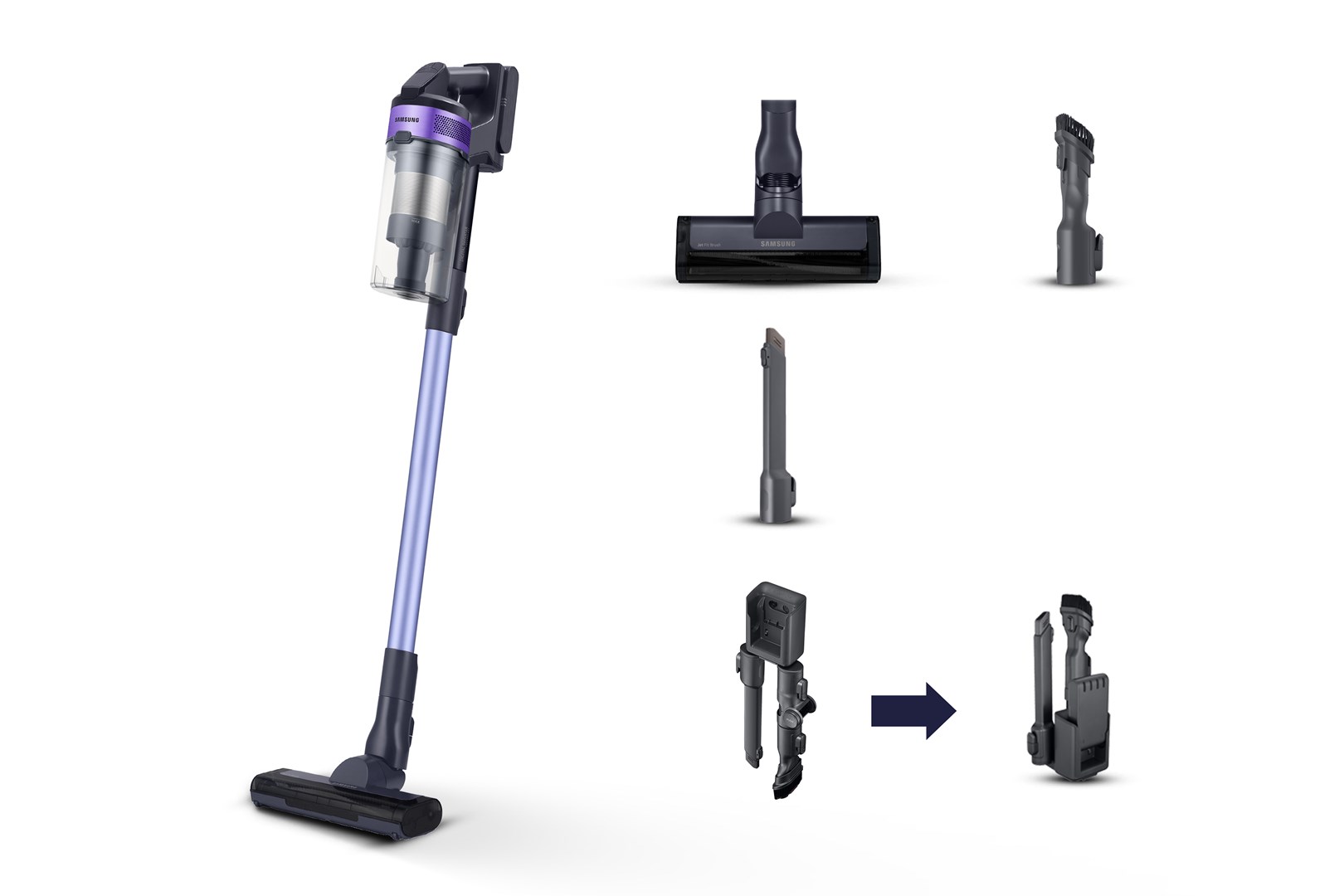 Samsung VS15A6031R4 Stick vacuum Battery Dry Bagless 0.8 L Black Samsung VS15A6031R4 Stick vacuum Battery Dry Bagless 0.8 L Black