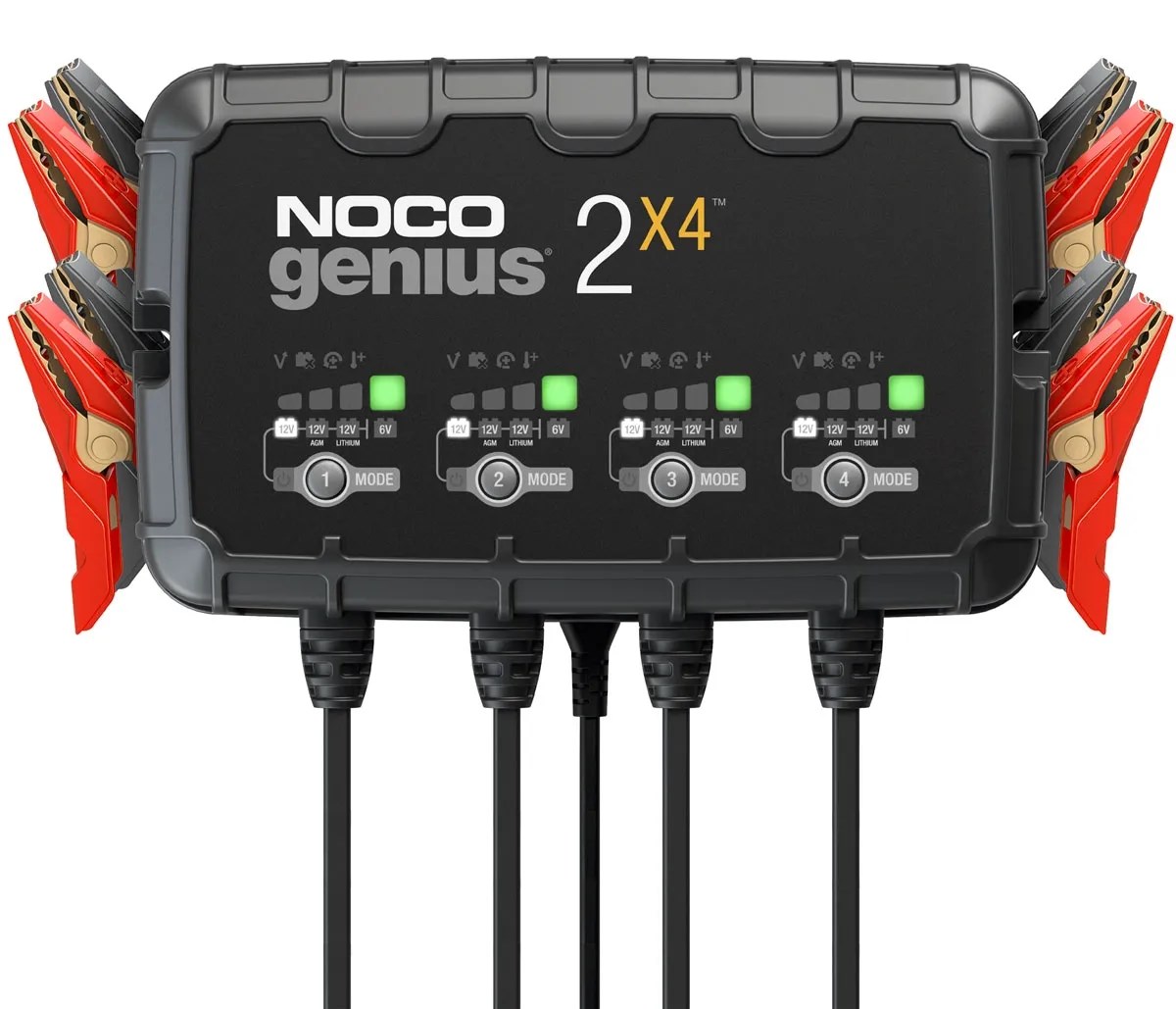 GENIUS2X4 8A 4-Bank Battery Charger GENIUS2X4 8A 4-Bank Battery Charger