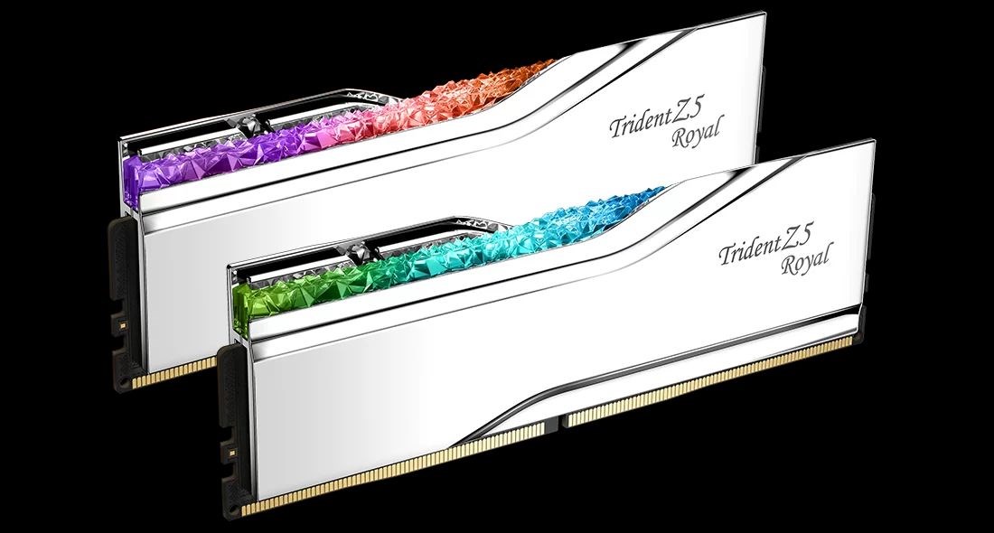 G.Skill Trident Z5 Royal F5-6000J2836G16GX2-TR5S memory module 32 GB 2 x 16 GB DDR5 G.Skill Trident Z5 Royal F5-6000J2836G16GX2-TR5S memory module 32 GB 2 x 16 GB DDR5