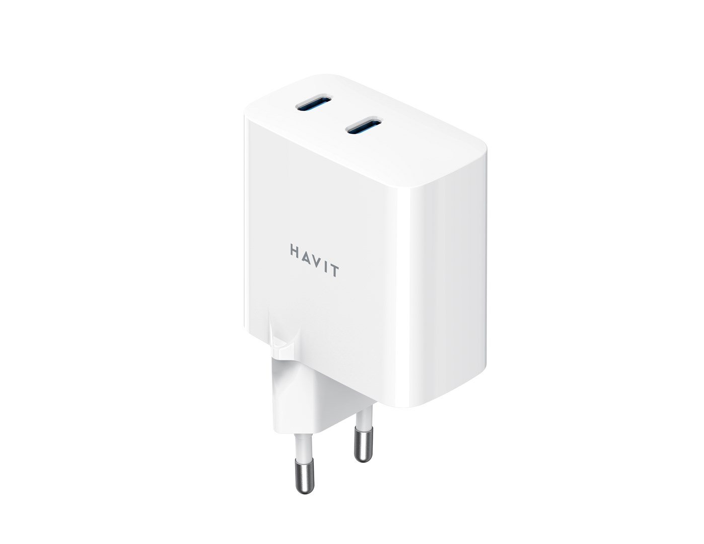 Havit UC45 EU - GaN 45 W dual-port travel charger, black Havit UC45 EU - GaN 45 W dual-port travel charger, black