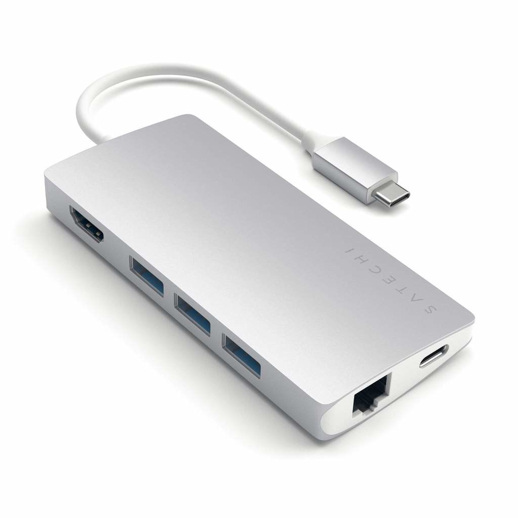 Satechi ST-TCMA2S laptop dock/port replicator USB 3.2 Gen 1 (3.1 Gen 1) Type-C Silver Satechi ST-TCMA2S laptop dock/port replicator USB 3.2 Gen 1 (3.1 Gen 1) Type-C Silver
