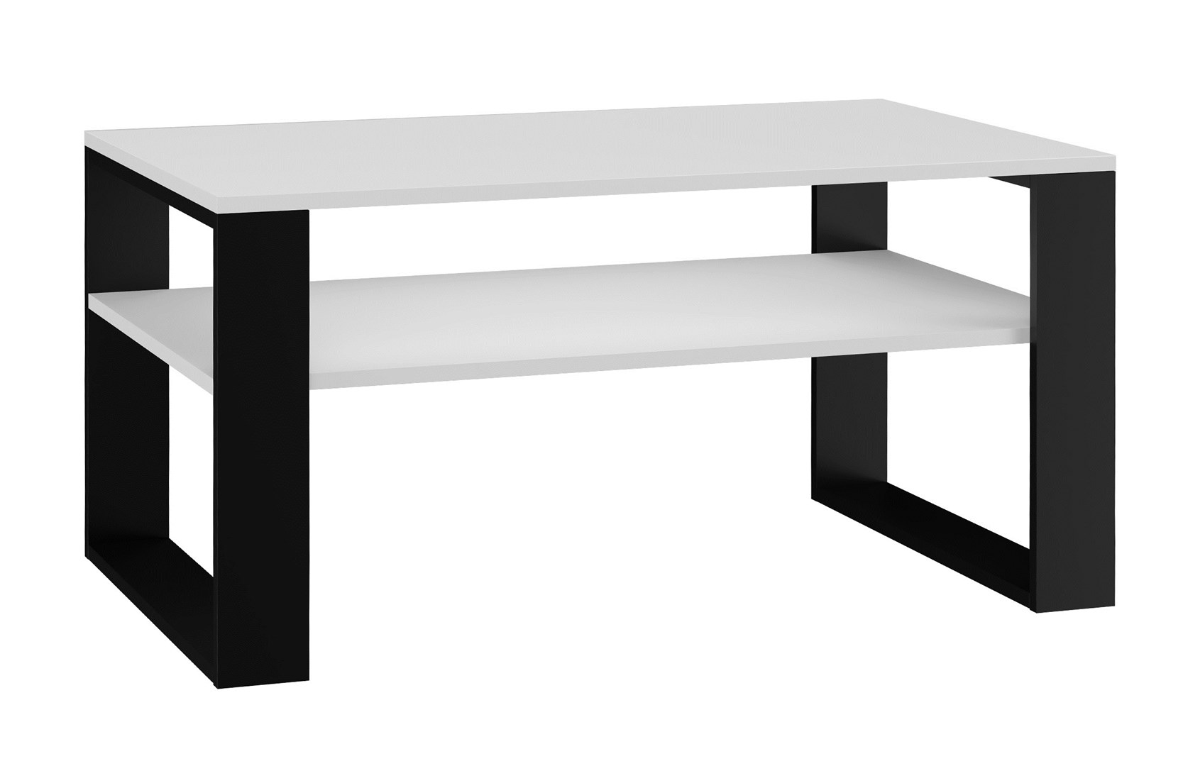 Topeshop MODERN 1P WHITE BLACK coffee/side/end table Coffee table Rectangular shape 2 leg(s) Topeshop MODERN 1P WHITE BLACK coffee/side/end table Coffee table Rectangular shape 2 leg(s)