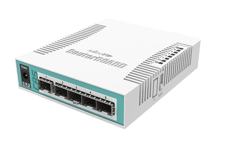 Mikrotik CRS106-1C-5S network switch Gigabit Ethernet (10/100/1000) Power over Ethernet (PoE) White Mikrotik CRS106-1C-5S network switch Gigabit Ethernet (10/100/1000) Power over Ethernet (PoE) White