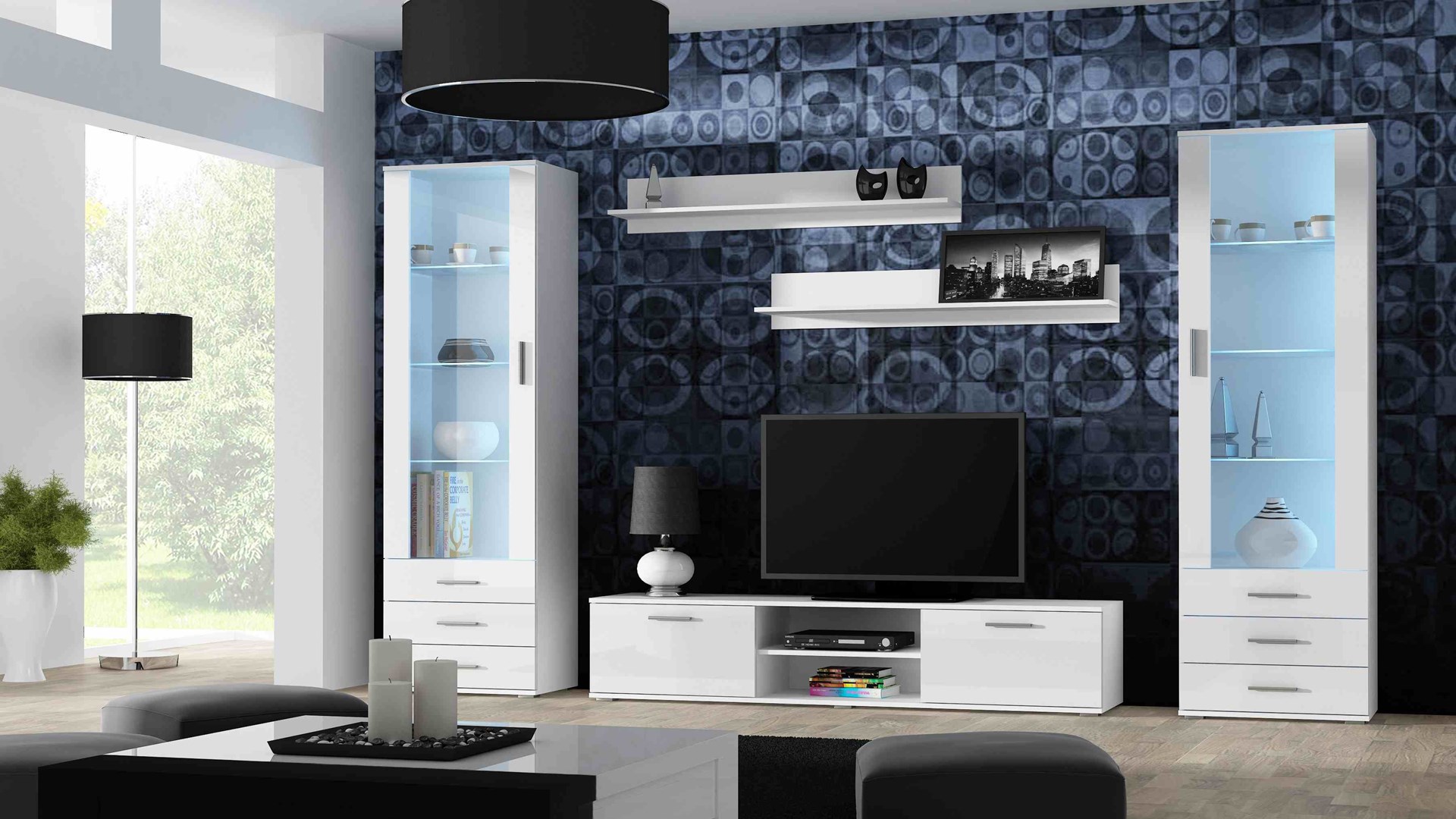 Cama TV stand SOHO 180 white/white gloss Cama TV stand SOHO 180 white/white gloss