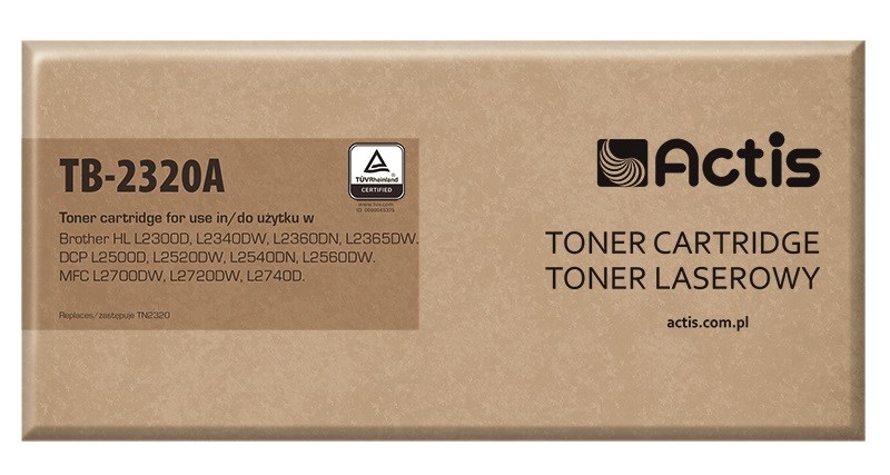 Actis TB-2320A Toner (replacement for Brother TN-2320, TN2320; Standard; 2600 pages; black) Actis TB-2320A Toner (replacement for Brother TN-2320, TN2320; Standard; 2600 pages; black)