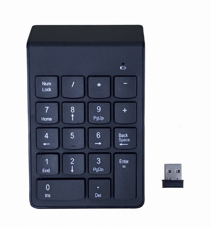Gembird KPD-W-02 numeric keypad Notebook/PC Bluetooth Black Gembird KPD-W-02 numeric keypad Notebook/PC Bluetooth Black