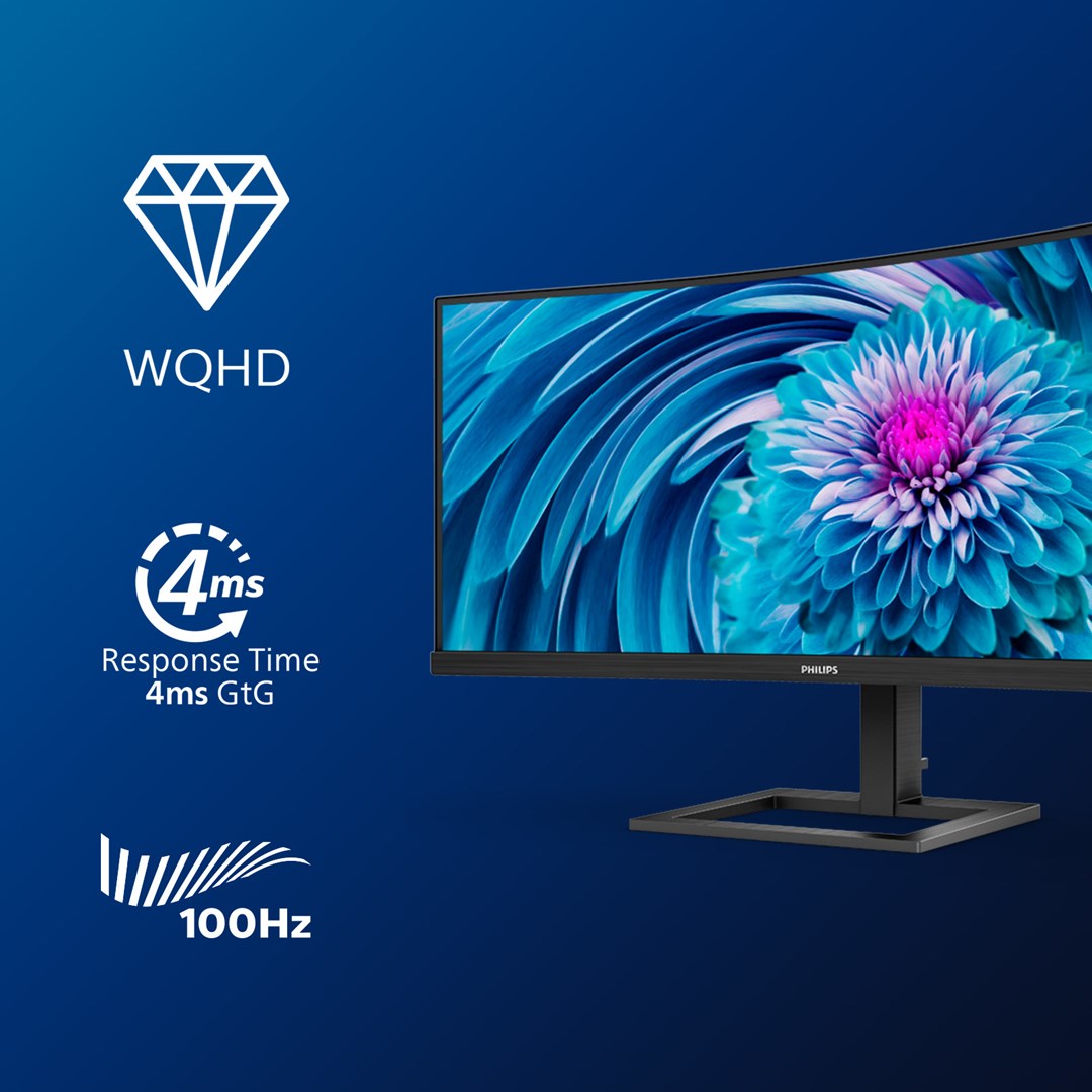 Warranty month(s) | 346E2CUAE | 34 " | VA | WQHD | 21:9 | 4 ms | 300 cd/m2 | Black | HDMI ports quantity 1 | 100 Hz Warranty month(s) | 346E2CUAE | 34 " | VA | WQHD | 21:9 | 4 ms | 300 cd/m2 | Black | HDMI ports quantity 1 | 100 Hz