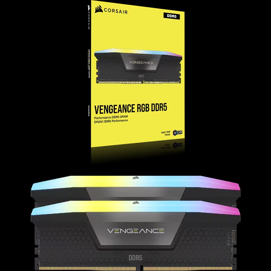 Corsair Vengeance RGB CMH32GX5M2B6800C40 memory module 32 GB 2 x 16 GB DDR5 Corsair Vengeance RGB CMH32GX5M2B6800C40 memory module 32 GB 2 x 16 GB DDR5