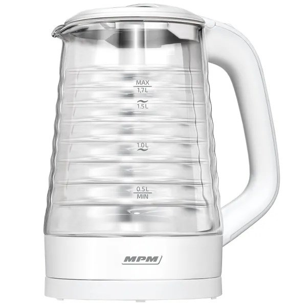 MPM MCZ-124 electric kettle 1.7 L 2200 W White MPM MCZ-124 electric kettle 1.7 L 2200 W White