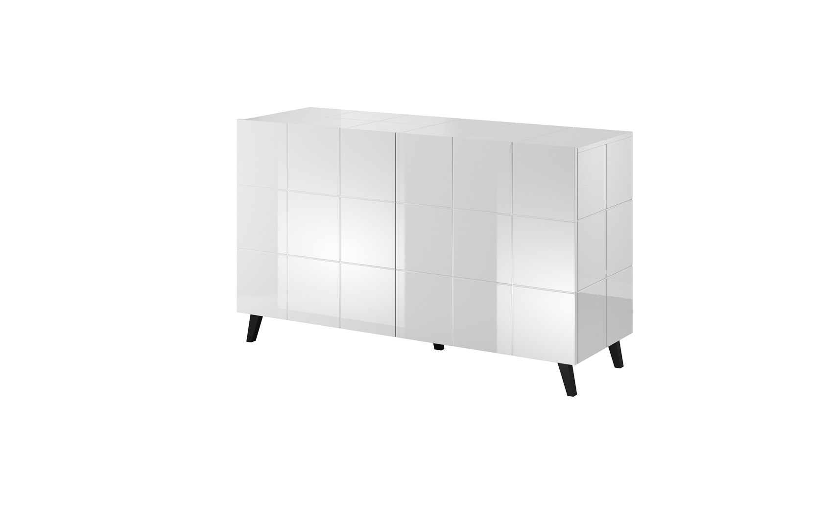 Cama sideboard 2D REJA white gloss/white gloss Cama sideboard 2D REJA white gloss/white gloss