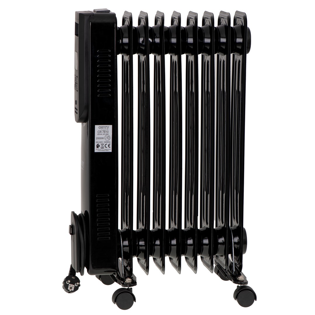 Electric oil heater with remote control CAMRY CR 7810 9 ribs black Electric oil heater with remote control CAMRY CR 7810 9 ribs black