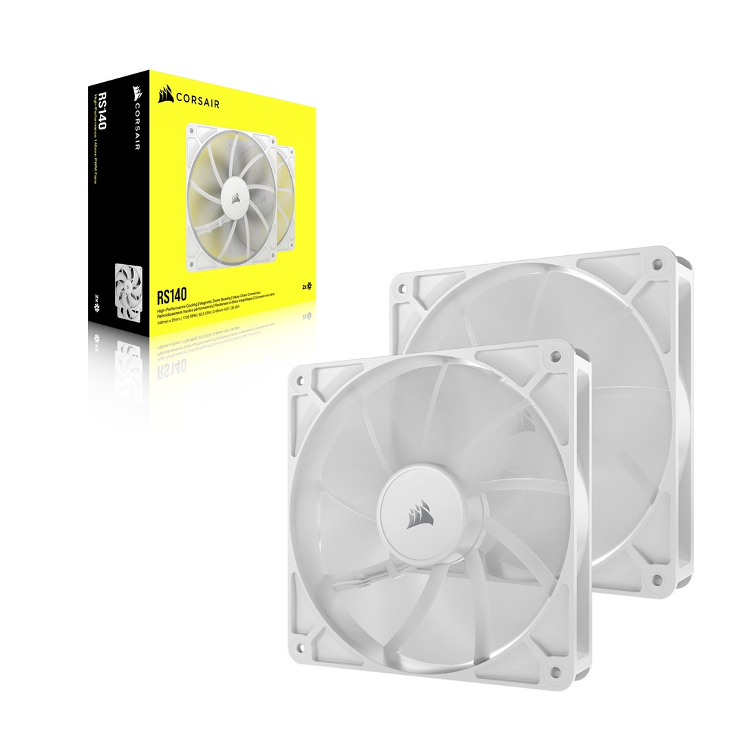Corsair RS140 Computer case Fan 14 cm White 2 pc(s) Corsair RS140 Computer case Fan 14 cm White 2 pc(s)