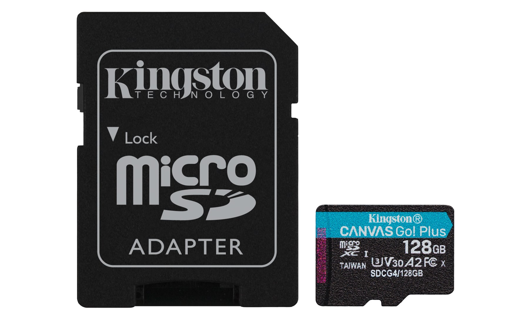 Kingston Technology 128GB microSDXC Canvas Go Plus Gen4 200MB/s A2 U3 V30 Card + Adapter Kingston Technology 128GB microSDXC Canvas Go Plus Gen4 200MB/s A2 U3 V30 Card + Adapter