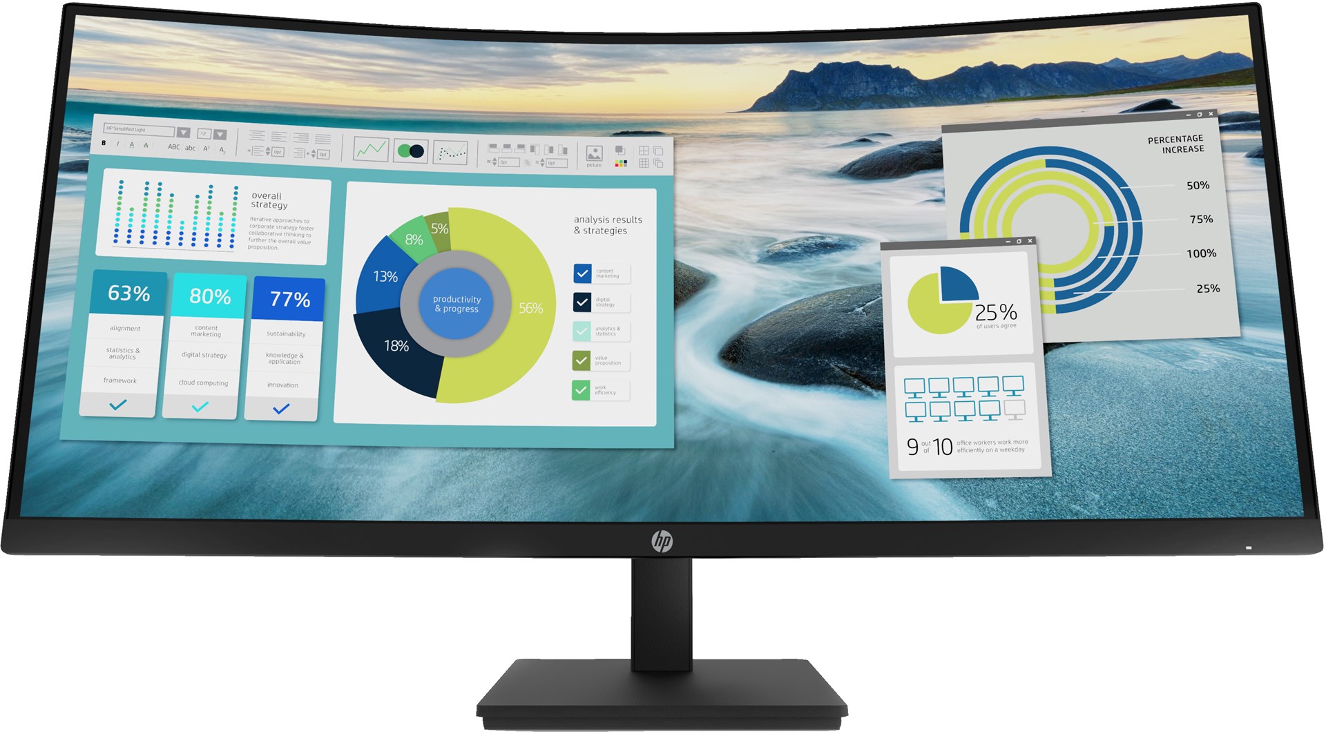 HP P34hc G4 WQHD USB-C Curved Monitor HP P34hc G4 WQHD USB-C Curved Monitor