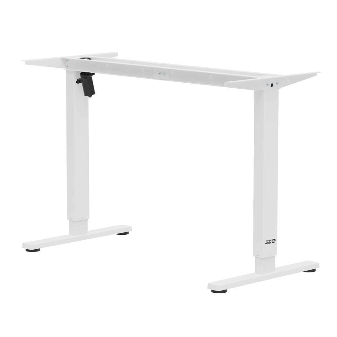 Ergo Office electric adjustable height desk, max height 1160mm, max - 80 kg, without top for standing and sitting work, white, ER-400 W Ergo Office electric adjustable height desk, max height 1160mm, max - 80 kg, without top for standing and sitting work, white, ER-400 W