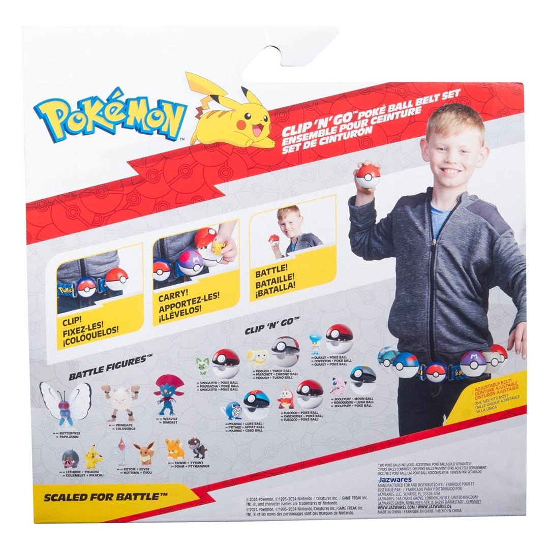 Pokemon W15 Clip ‘n’ Go Poke Ball Belt Set figurine Pokemon W15 Clip ‘n’ Go Poke Ball Belt Set figurine
