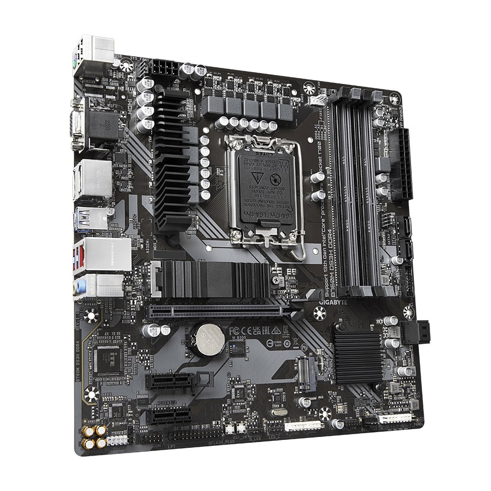 Gigabyte B760M DS3H DDR4 motherboard Intel B760 LGA 1700 micro ATX Gigabyte B760M DS3H DDR4 motherboard Intel B760 LGA 1700 micro ATX
