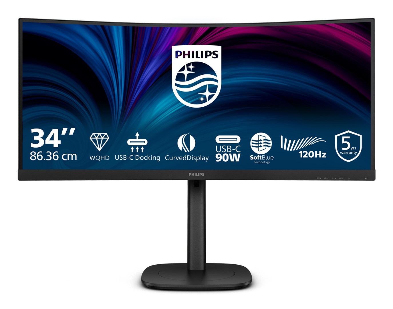 Philips 3000 series 34B2U3600C/00 computer monitor 86.4 cm (34") 3440 x 1440 pixels Wide Quad HD LCD Black Philips 3000 series 34B2U3600C/00 computer monitor 86.4 cm (34") 3440 x 1440 pixels Wide Quad HD LCD Black