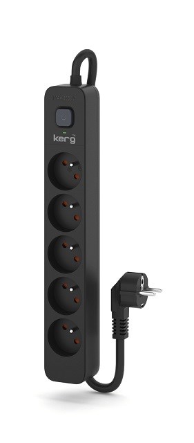 KERG power strip with circuit breaker-5 sockets 16A 3m KERG power strip with circuit breaker-5 sockets 16A 3m