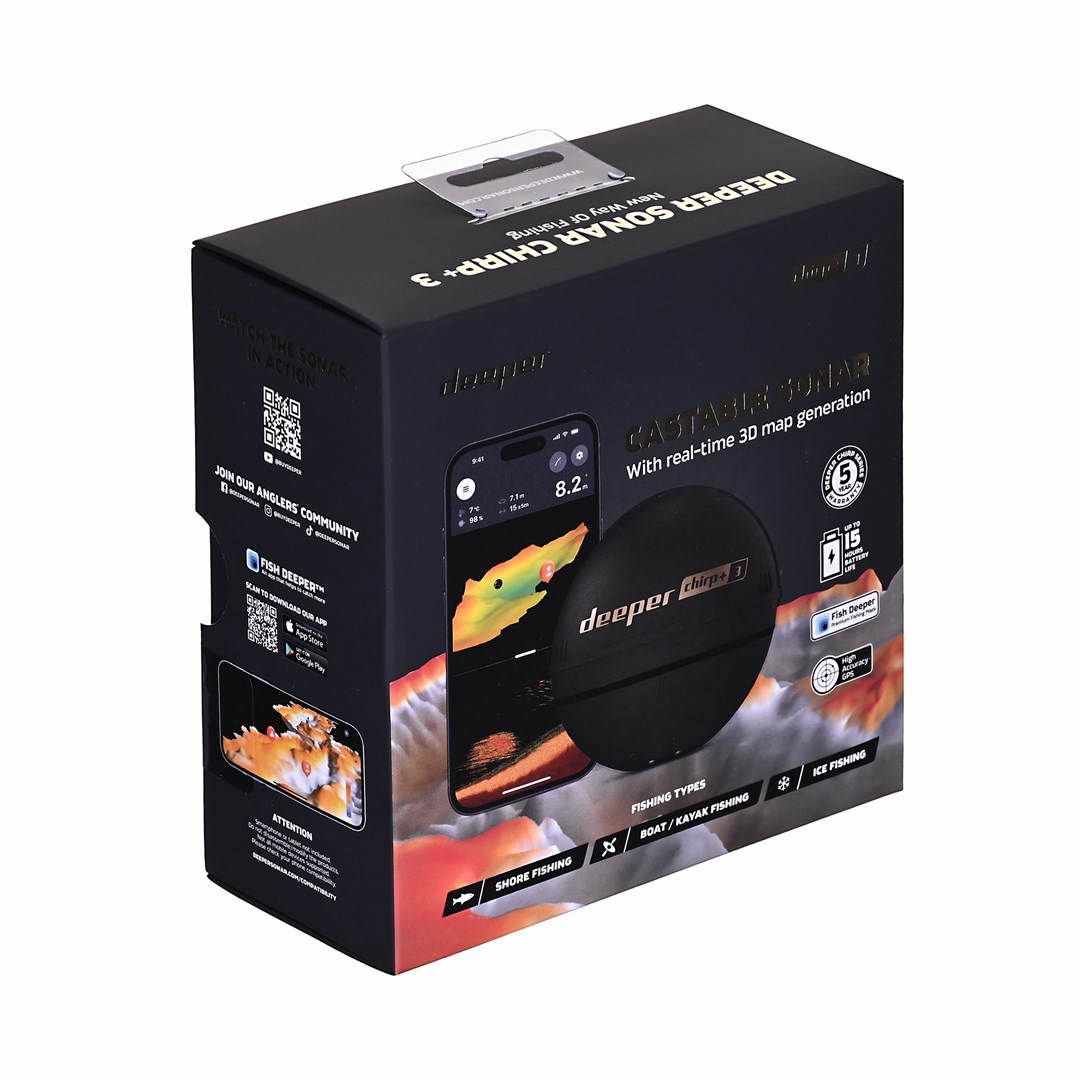Deeper Smart Sonar CHIRP+ 3 Fishfinder 100 m Deeper Smart Sonar CHIRP+ 3 Fishfinder 100 m