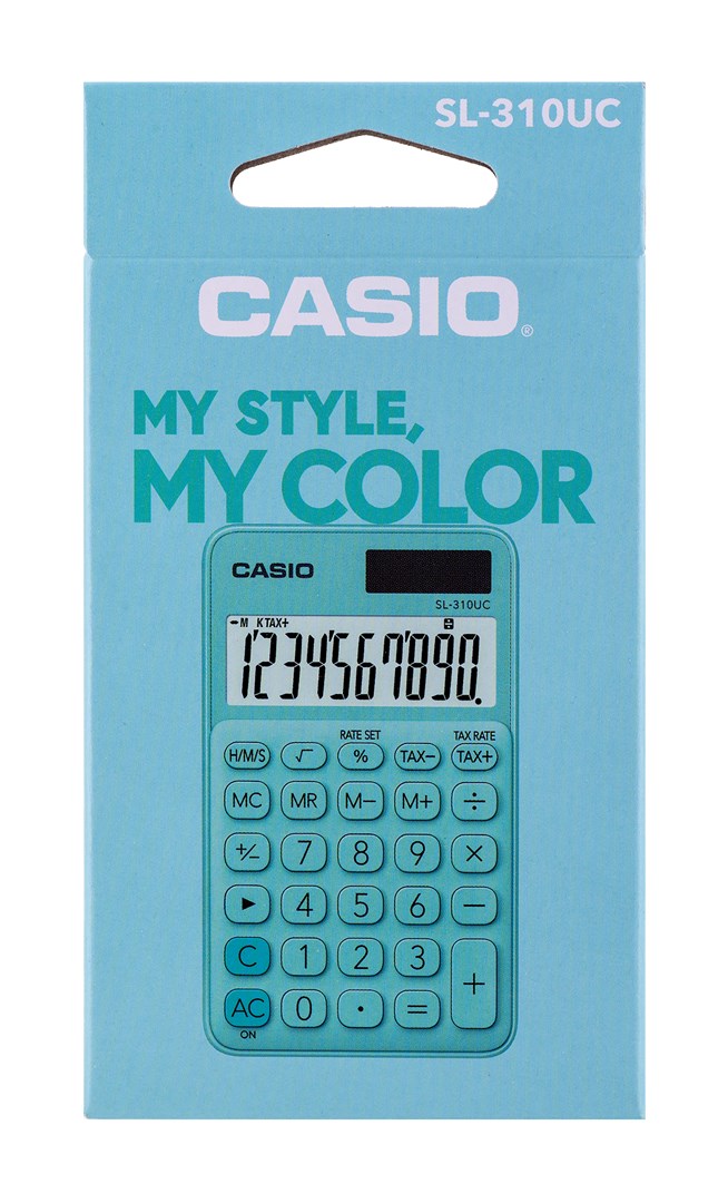 Casio pocket calculator SL-310UC-GN green Casio pocket calculator SL-310UC-GN green