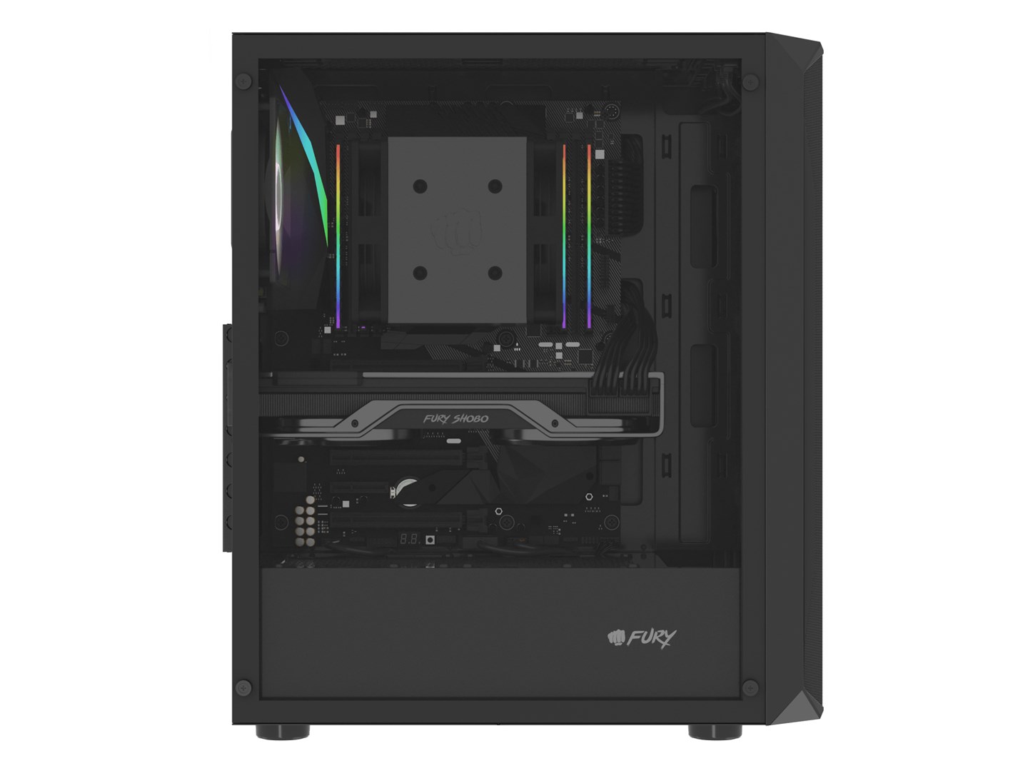 FURY Shobo SH4 RGB Midi Tower Black FURY Shobo SH4 RGB Midi Tower Black