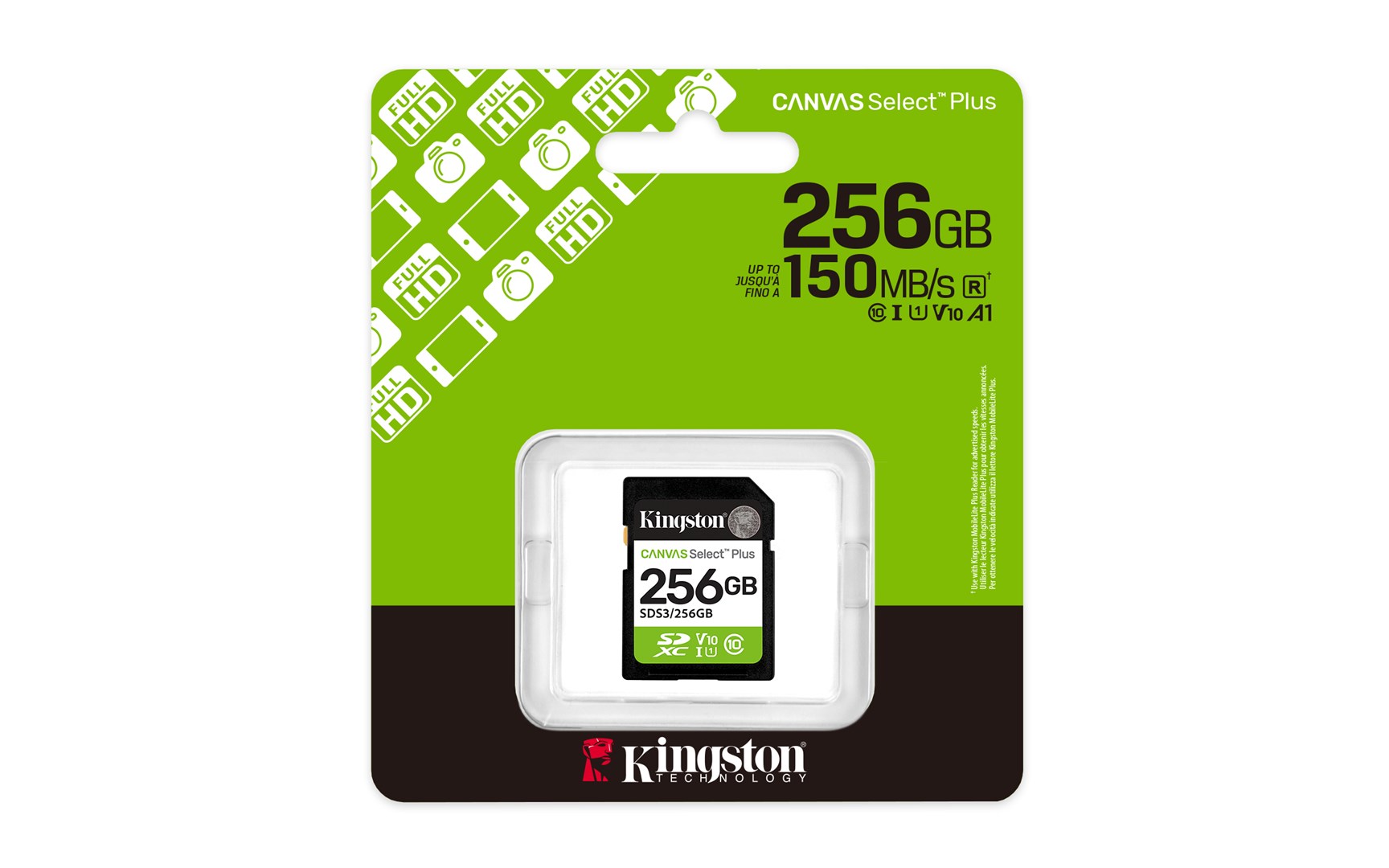 Kingston Technology 1TB microSDXC Canvas Select Plus Gen3 150MB/s A1 Card + Adapter Kingston Technology 1TB microSDXC Canvas Select Plus Gen3 150MB/s A1 Card + Adapter