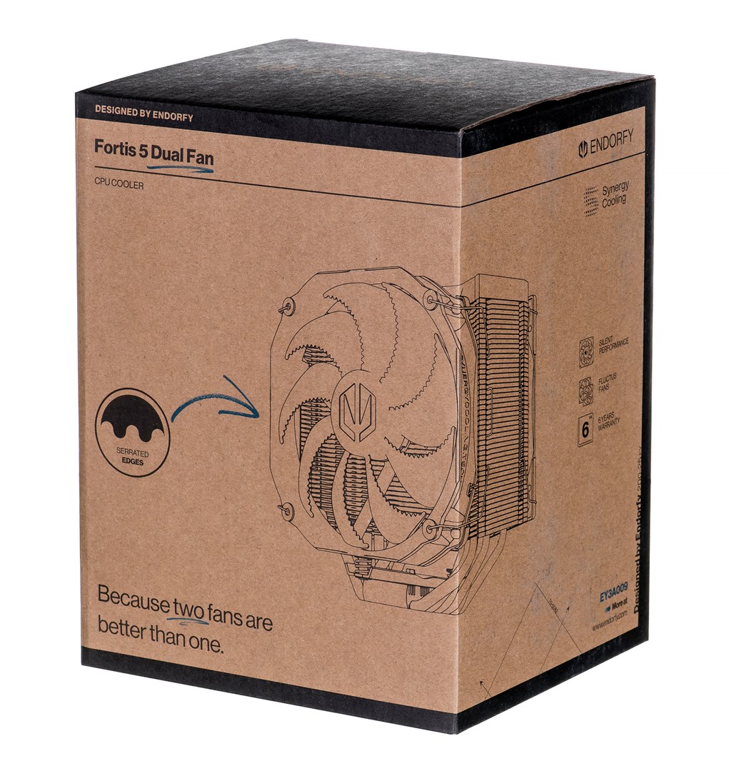 ENDORFY FORTIS 5 DUAL FAN SPC307 CPU cooling PC Fan Radiator 14/12 cm Black ENDORFY FORTIS 5 DUAL FAN SPC307 CPU cooling PC Fan Radiator 14/12 cm Black