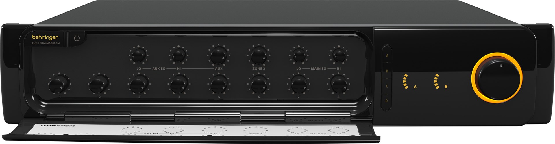 Behringer MA6000M audio amplifier Performance/stage Black Behringer MA6000M audio amplifier Performance/stage Black