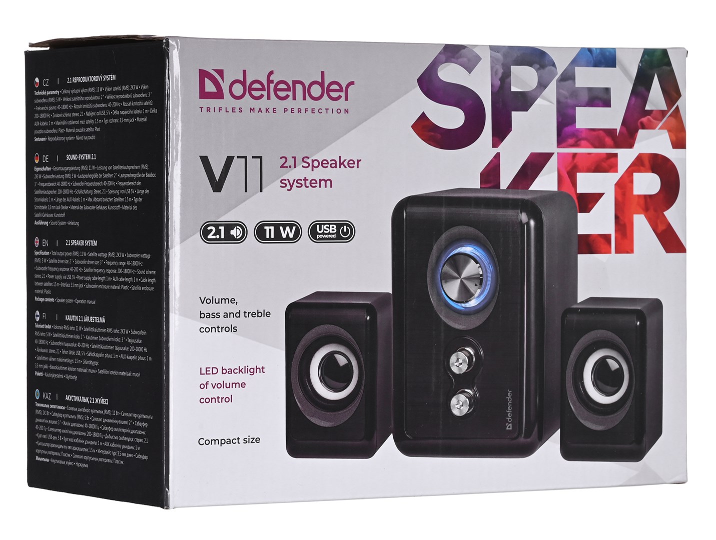 Computer speakers DEFENDER V11 2.1 11W USB Computer speakers DEFENDER V11 2.1 11W USB
