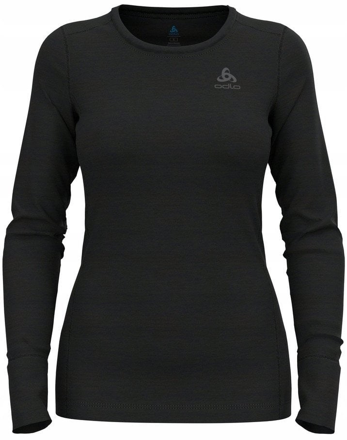 Odlo BL TOP crew neck l/s MERINO 200 women's T-shirt, size L, black Odlo BL TOP crew neck l/s MERINO 200 women's T-shirt, size L, black