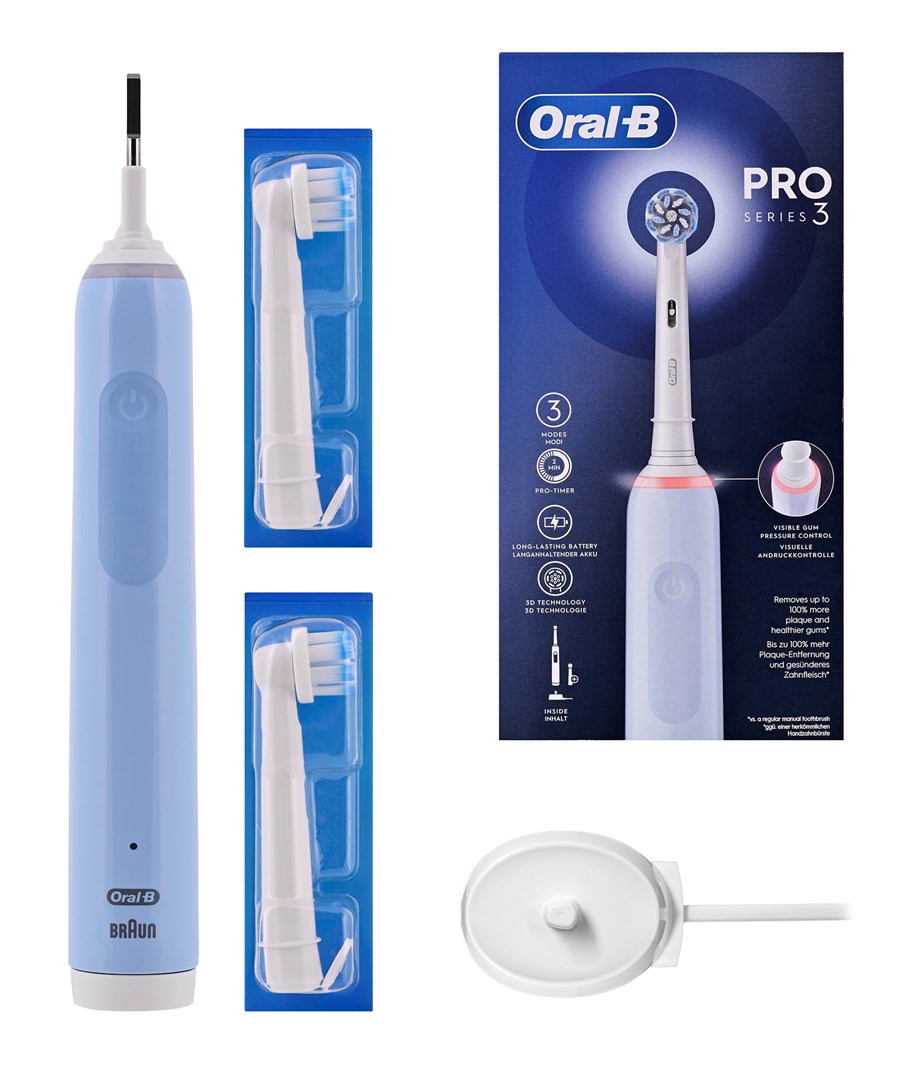 Oral-B Pro 3 Pro3 3000 Adult Rotating-oscillating toothbrush Blue Oral-B Pro 3 Pro3 3000 Adult Rotating-oscillating toothbrush Blue