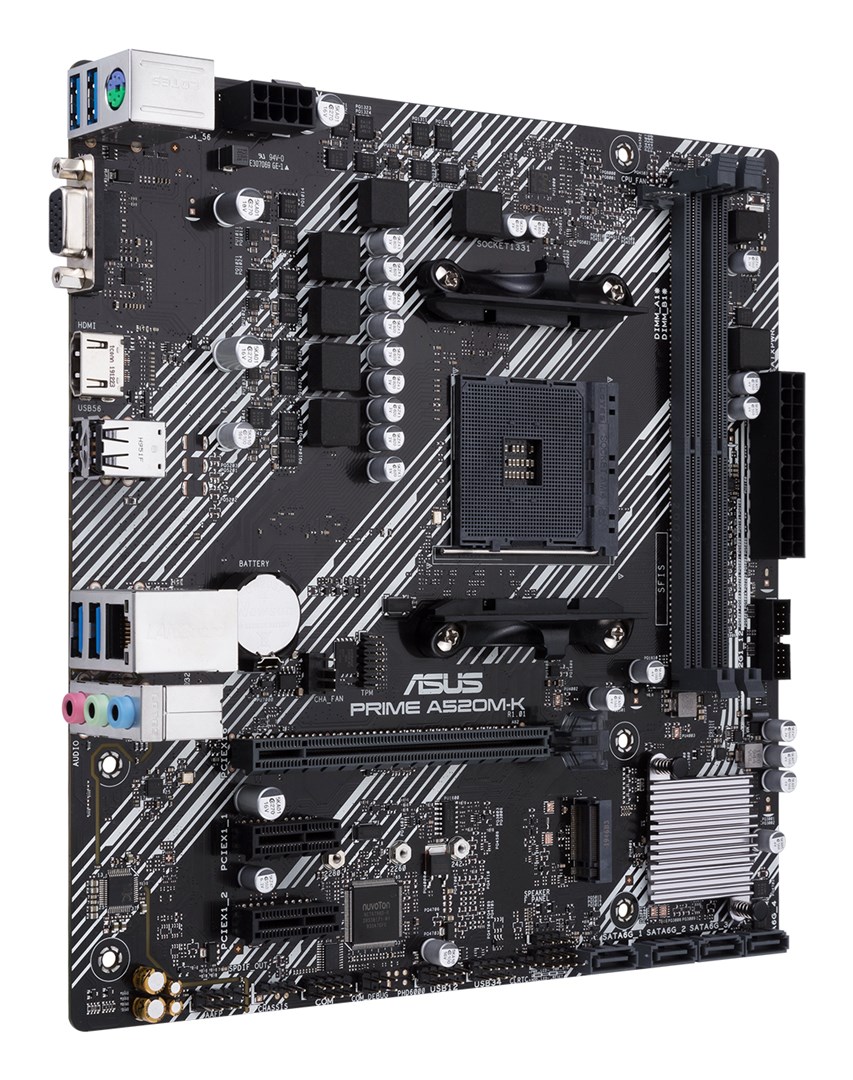 ASUS PRIME A520M-K AMD A520 Socket AM4 micro ATX ASUS PRIME A520M-K AMD A520 Socket AM4 micro ATX